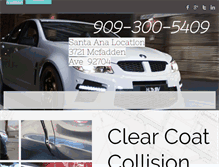 Tablet Screenshot of clearcoatcollision.com